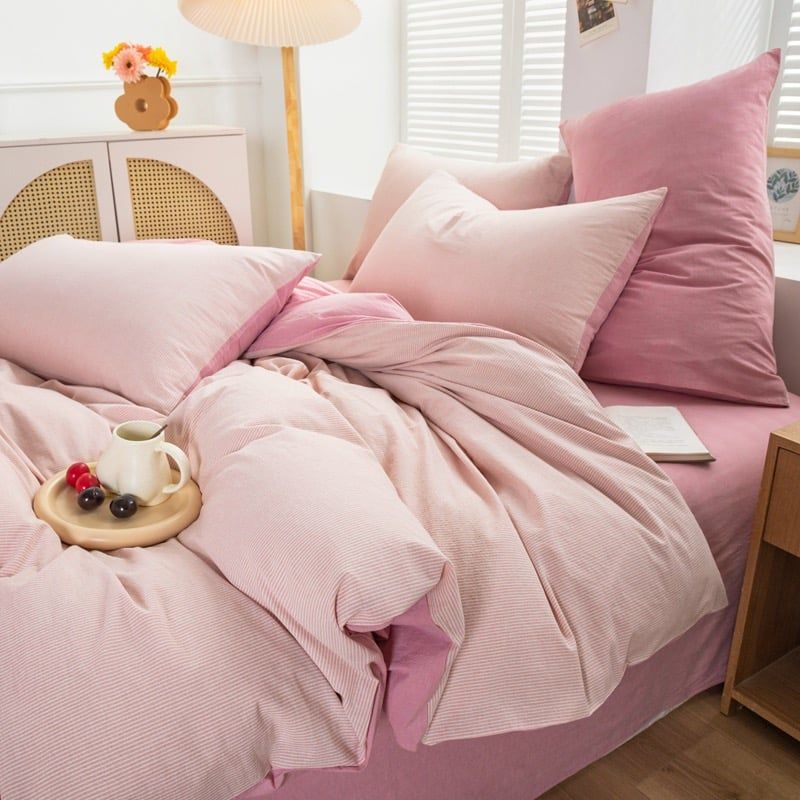 4Pcs Cotton Linen Japan | Set Cotton Đũi Nhật 4 Món Tiêu Chuẩn | ID 4PCSMUJPCLINENID18