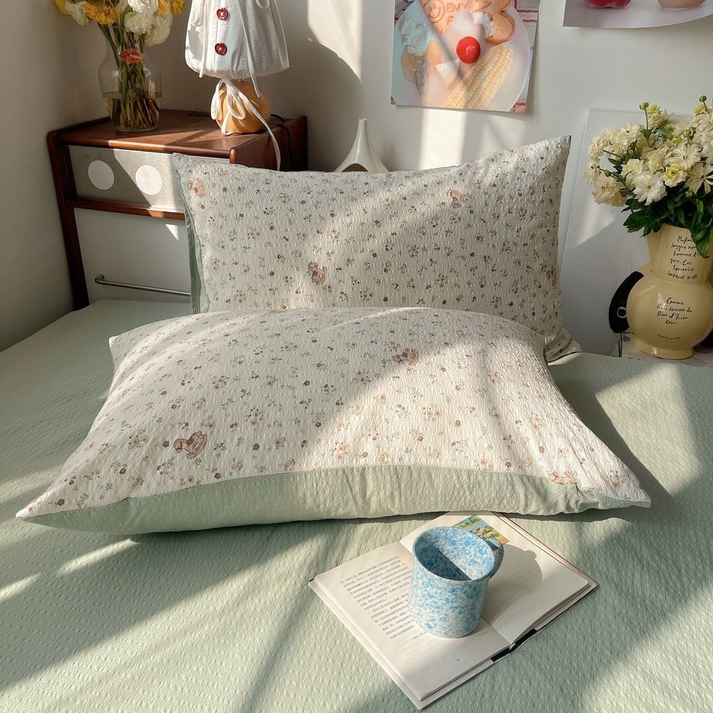 4Pcs PreCloud Linen | Set Đũi Xu Kem Style trẻ trung hiện đại | ID 4PCSPRECLOUD64