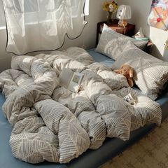 4Pcs PreCloud Linen | Set Đũi Xu Kem Style trẻ trung hiện đại | ID 4PCSPRECLOUD65