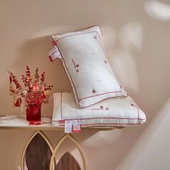 RUỘT GỐI LỤA LÔNG VŨ NHÂN TẠO MARRIAGE SIZE 48*74CM GỐI CHO LỄ VU QUY