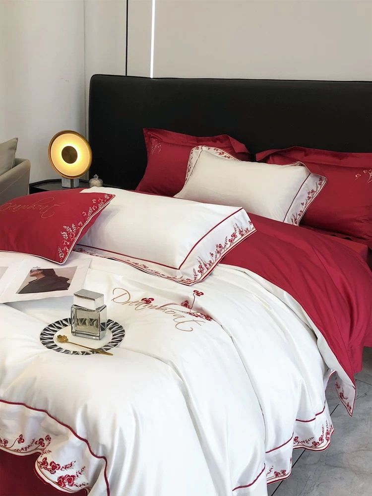 DreamBoat Wedding Bedset Egyptian Silk 100S