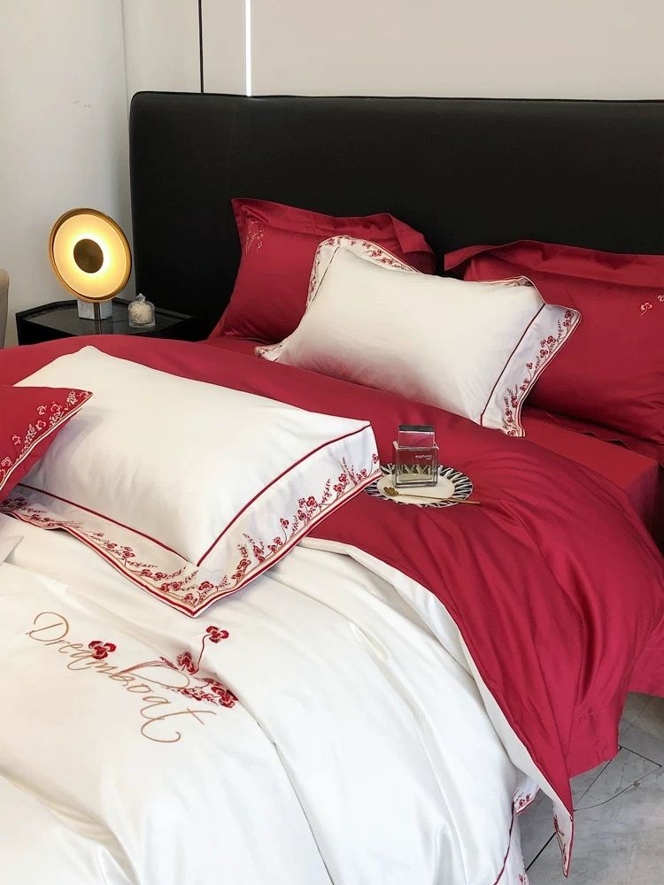 DreamBoat Wedding Bedset Egyptian Silk 100S