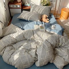 4Pcs PreCloud Linen | Set Đũi Xu Kem Style trẻ trung hiện đại | ID 4PCSPRECLOUD65