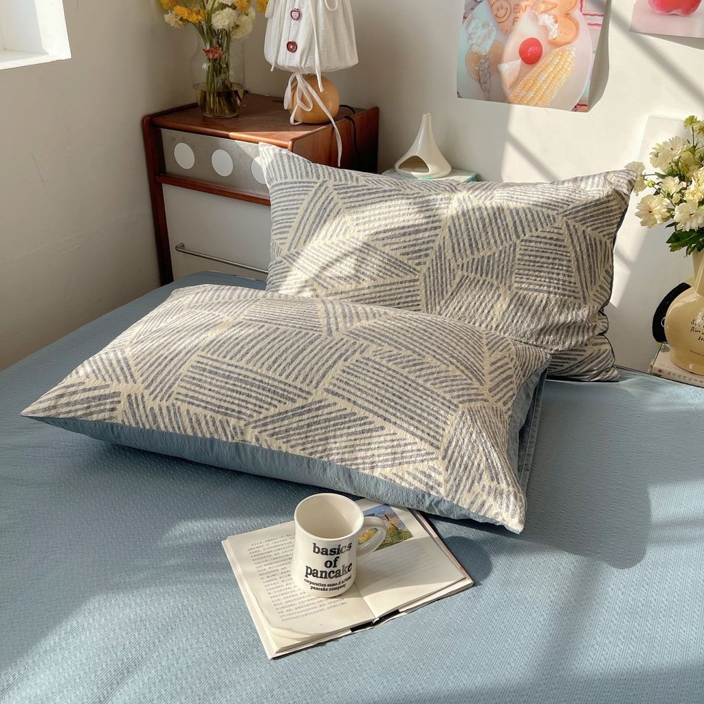 4Pcs PreCloud Linen | Set Đũi Xu Kem Style trẻ trung hiện đại | ID 4PCSPRECLOUD65