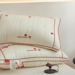 RUỘT GỐI LỤA LÔNG VŨ NHÂN TẠO MARRIAGE SIZE 48*74CM GỐI CHO LỄ VU QUY