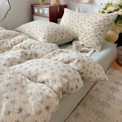 4Pcs PreCloud Linen | Set Đũi Xu Kem Style trẻ trung hiện đại | ID 4PCSPRECLOUD66