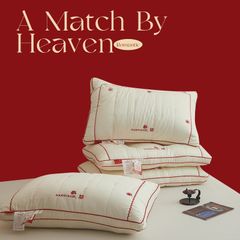 RUỘT GỐI LỤA LÔNG VŨ NHÂN TẠO MARRIAGE SIZE 48*74CM GỐI CHO LỄ VU QUY