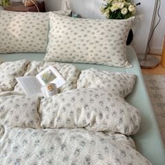 4Pcs PreCloud Linen | Set Đũi Xu Kem Style trẻ trung hiện đại | ID 4PCSPRECLOUD66