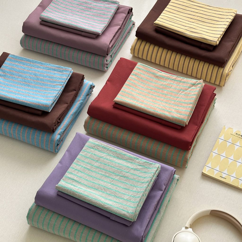 4Pcs Cotton Linen Japan | Set Cotton Đũi Nhật 4 Món Tiêu Chuẩn | ID 4PCSMUJPCLINENID39