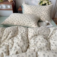 4Pcs PreCloud Linen | Set Đũi Xu Kem Style trẻ trung hiện đại | ID 4PCSPRECLOUD66