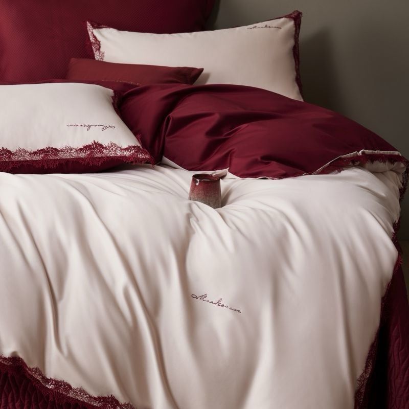 Mark Cross Silk 120S (4pcs) the Wedding Bedset “The Angel of Love”