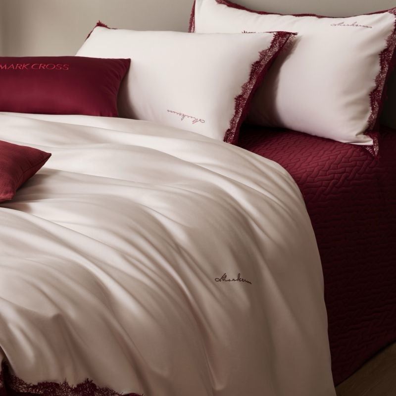 Mark Cross Silk 120S (4pcs) the Wedding Bedset “The Angel of Love”