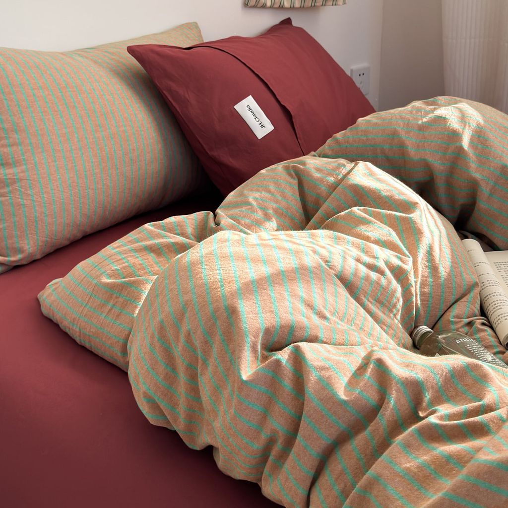 4Pcs Cotton Linen Japan | Set Cotton Đũi Nhật 4 Món Tiêu Chuẩn | ID 4PCSMUJPCLINENID39