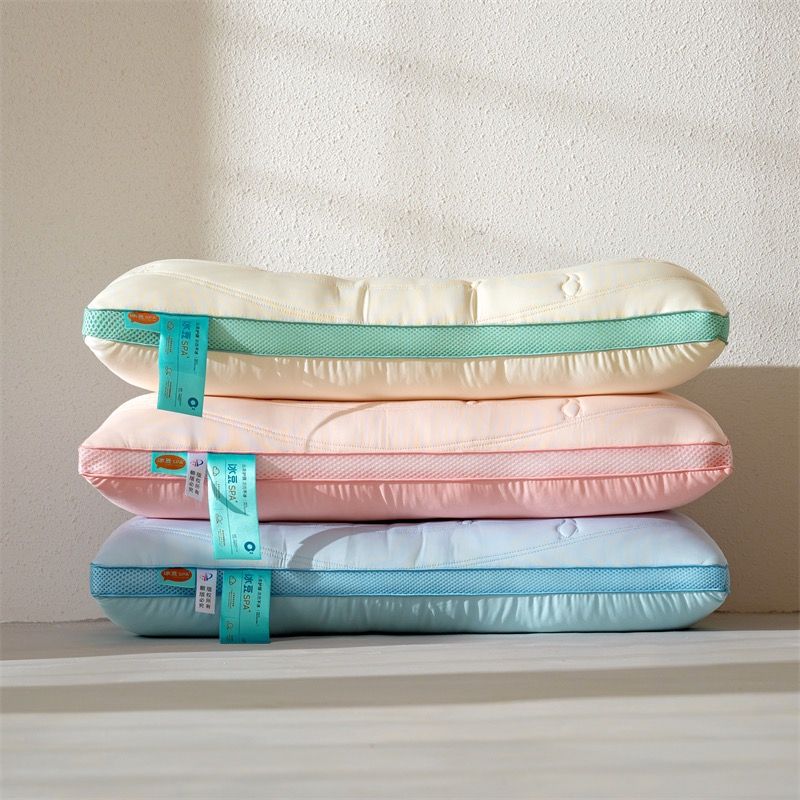 RUỘT GỐI ĐỊNH HÌNH COOLGEL LATEX THÊU HỌA CHIM CÁNH CỤT SIZE 48*74CM