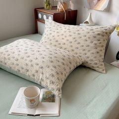 4Pcs PreCloud Linen | Set Đũi Xu Kem Style trẻ trung hiện đại | ID 4PCSPRECLOUD66
