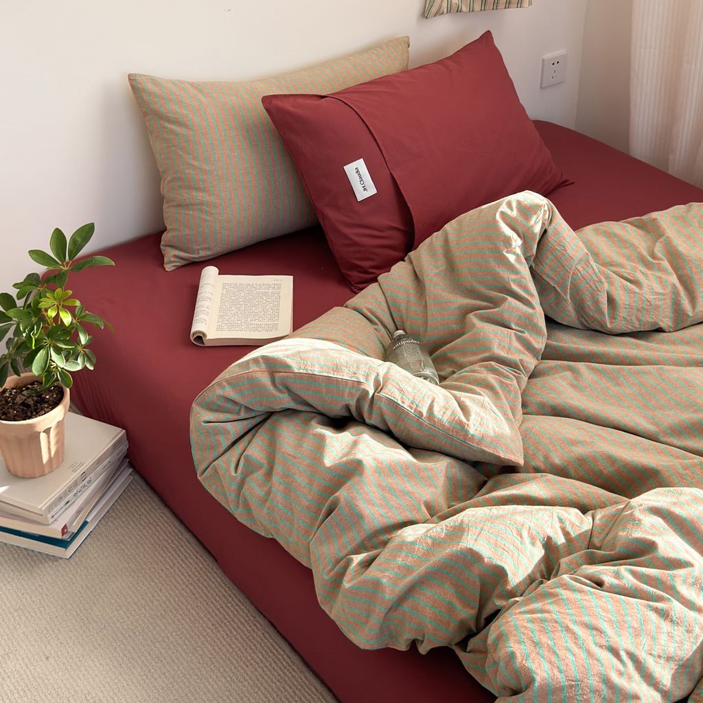 4Pcs Cotton Linen Japan | Set Cotton Đũi Nhật 4 Món Tiêu Chuẩn | ID 4PCSMUJPCLINENID39