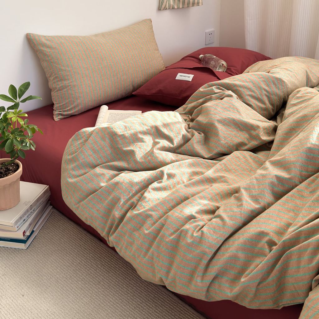 4Pcs Cotton Linen Japan | Set Cotton Đũi Nhật 4 Món Tiêu Chuẩn | ID 4PCSMUJPCLINENID39