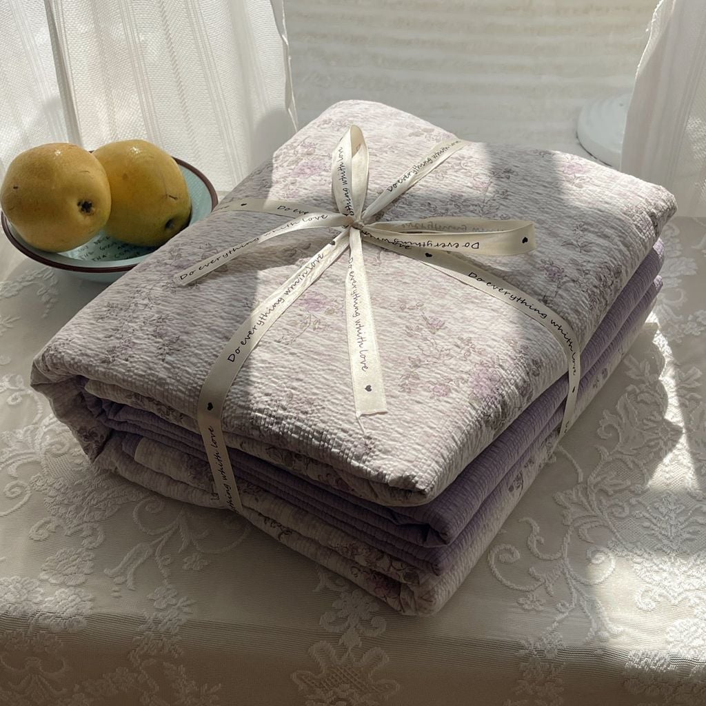 4Pcs PreCloud Linen | Set Đũi Xu Kem Style trẻ trung hiện đại | ID 4PCSPRECLOUD68