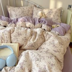 4Pcs PreCloud Linen | Set Đũi Xu Kem Style trẻ trung hiện đại | ID 4PCSPRECLOUD68