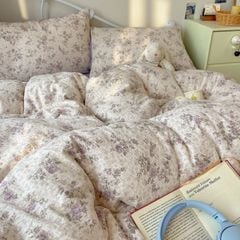4Pcs PreCloud Linen | Set Đũi Xu Kem Style trẻ trung hiện đại | ID 4PCSPRECLOUD68