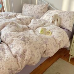 4Pcs PreCloud Linen | Set Đũi Xu Kem Style trẻ trung hiện đại | ID 4PCSPRECLOUD68