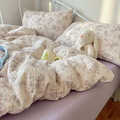 4Pcs PreCloud Linen | Set Đũi Xu Kem Style trẻ trung hiện đại | ID 4PCSPRECLOUD68