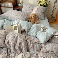 4Pcs PreCloud Linen | Set Đũi Xu Kem Style trẻ trung hiện đại | ID 4PCSPRECLOUD69