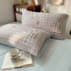 4Pcs PreCloud Linen | Set Đũi Xu Kem Style trẻ trung hiện đại | ID 4PCSPRECLOUD69