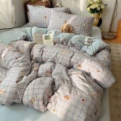 4Pcs PreCloud Linen | Set Đũi Xu Kem Style trẻ trung hiện đại | ID 4PCSPRECLOUD69