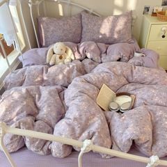 4Pcs PreCloud Linen | Set Đũi Xu Kem Style trẻ trung hiện đại | ID 4PCSPRECLOUD70