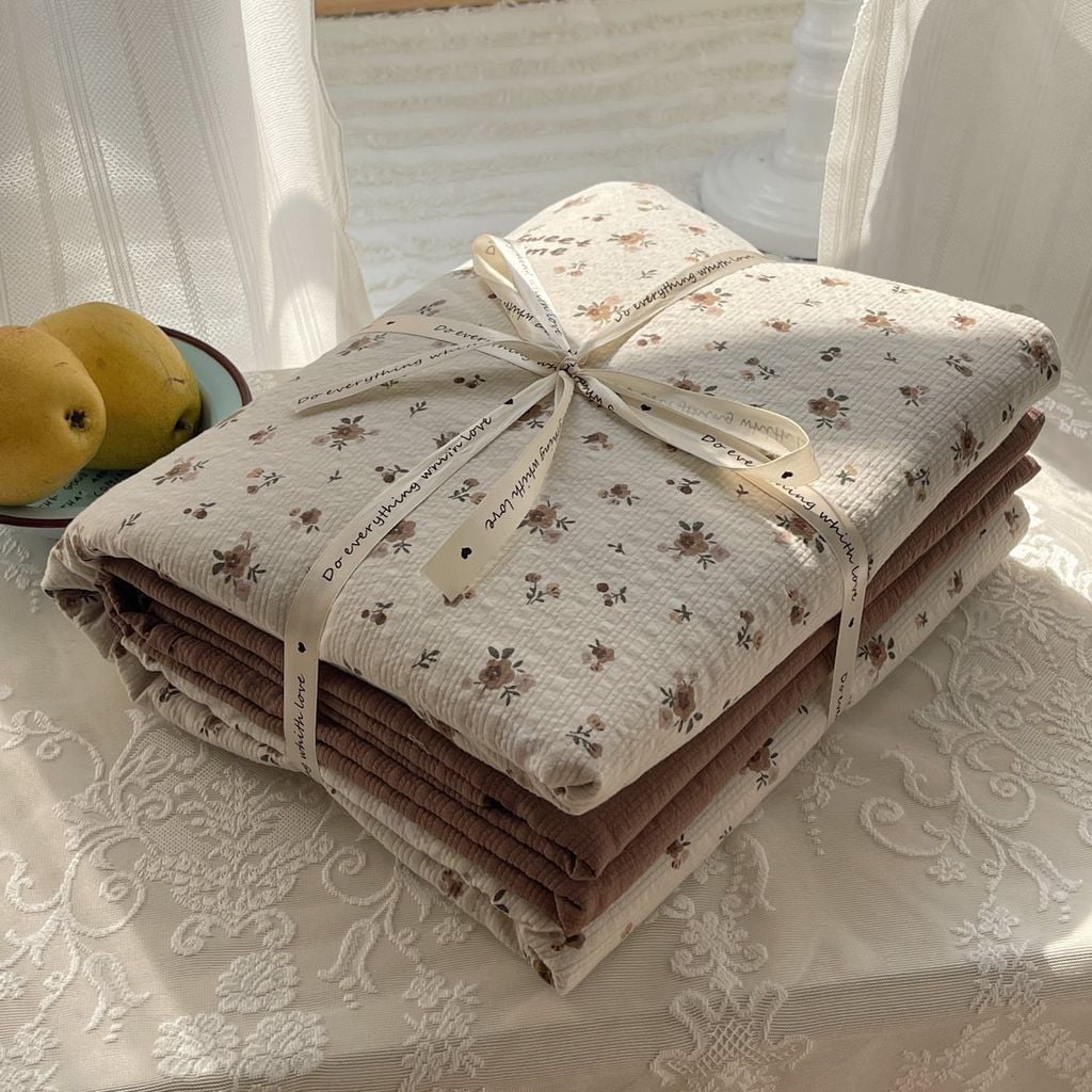 4Pcs PreCloud Linen | Set Đũi Xu Kem Style trẻ trung hiện đại | ID 4PCSPRECLOUD71