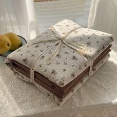4Pcs PreCloud Linen | Set Đũi Xu Kem Style trẻ trung hiện đại | ID 4PCSPRECLOUD71