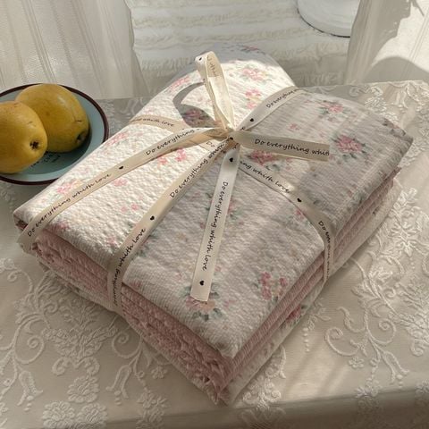 4Pcs PreCloud Linen | Set Đũi Xu Kem Style trẻ trung hiện đại | ID 4PCSPRECLOUD72