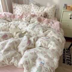 4Pcs PreCloud Linen | Set Đũi Xu Kem Style trẻ trung hiện đại | ID 4PCSPRECLOUD72