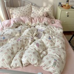 4Pcs PreCloud Linen | Set Đũi Xu Kem Style trẻ trung hiện đại | ID 4PCSPRECLOUD72