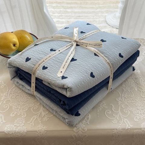 4Pcs PreCloud Linen | Set Đũi Xu Kem Style trẻ trung hiện đại | ID 4PCSPRECLOUD74