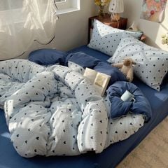 4Pcs PreCloud Linen | Set Đũi Xu Kem Style trẻ trung hiện đại | ID 4PCSPRECLOUD74