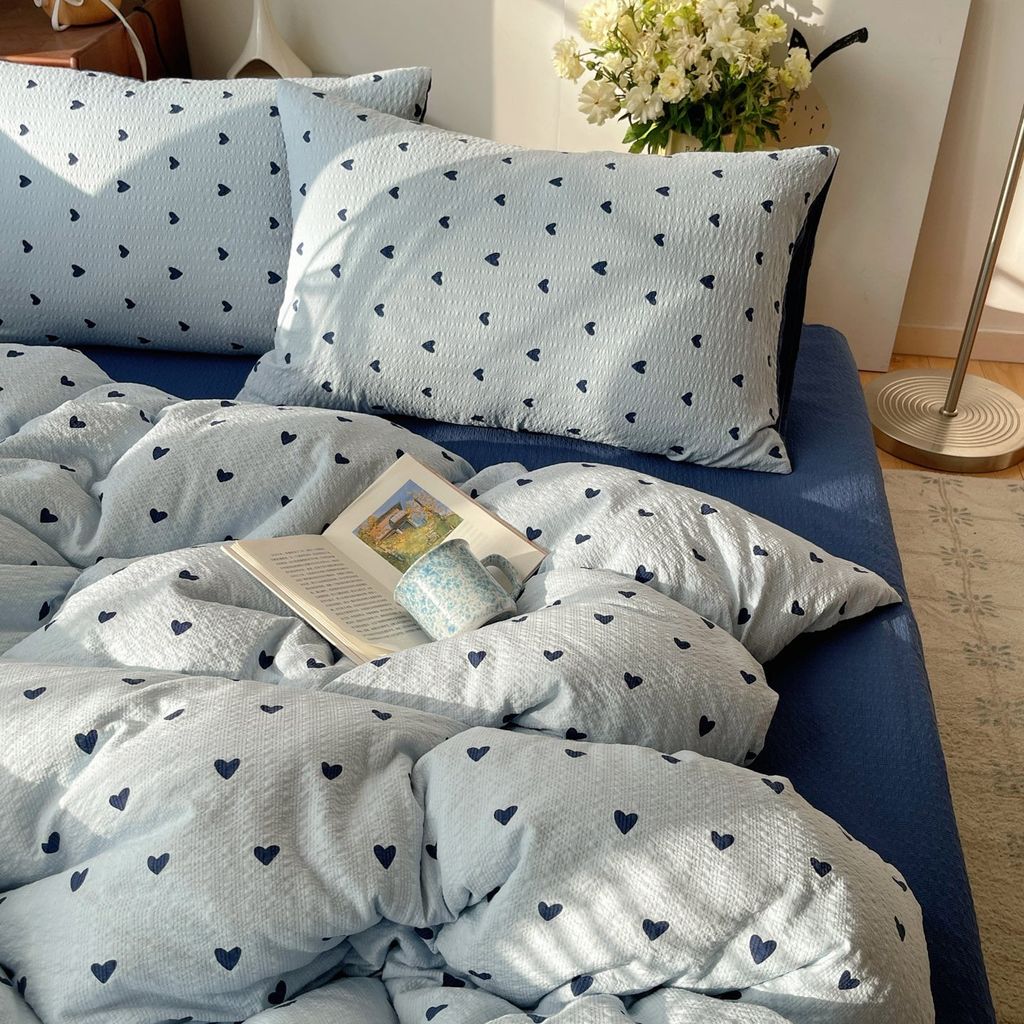 4Pcs PreCloud Linen | Set Đũi Xu Kem Style trẻ trung hiện đại | ID 4PCSPRECLOUD74