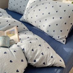 4Pcs PreCloud Linen | Set Đũi Xu Kem Style trẻ trung hiện đại | ID 4PCSPRECLOUD74