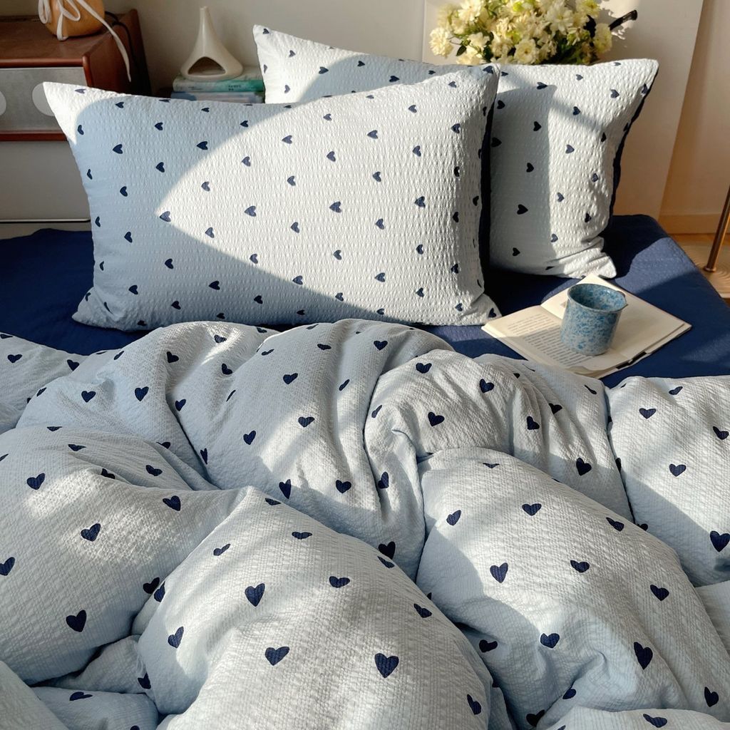 4Pcs PreCloud Linen | Set Đũi Xu Kem Style trẻ trung hiện đại | ID 4PCSPRECLOUD74