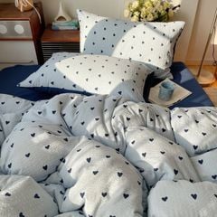 4Pcs PreCloud Linen | Set Đũi Xu Kem Style trẻ trung hiện đại | ID 4PCSPRECLOUD74