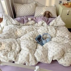 4Pcs PreCloud Linen | Set Đũi Xu Kem Style trẻ trung hiện đại | ID 4PCSPRECLOUD77