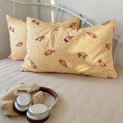 4Pcs PreCloud Linen | Set Đũi Xu Kem Style trẻ trung hiện đại | ID 4PCSPRECLOUD78