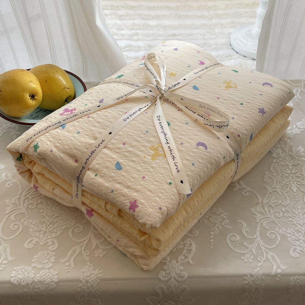 4Pcs PreCloud Linen | Set Đũi Xu Kem Style trẻ trung hiện đại | ID 4PCSPRECLOUD79