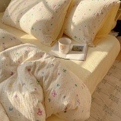 4Pcs PreCloud Linen | Set Đũi Xu Kem Style trẻ trung hiện đại | ID 4PCSPRECLOUD79