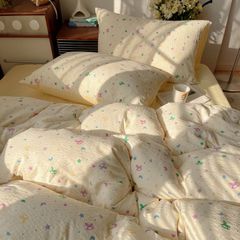 4Pcs PreCloud Linen | Set Đũi Xu Kem Style trẻ trung hiện đại | ID 4PCSPRECLOUD79