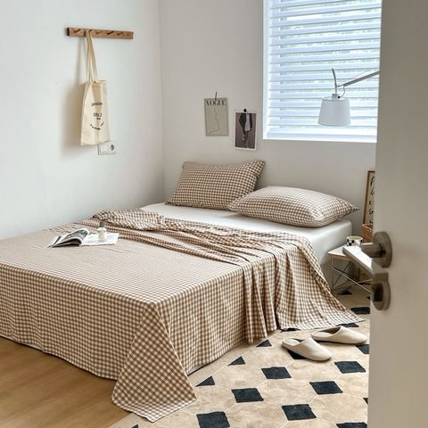 Set Ga Gối Đũi Nhật Japan Cotton Linen tấm trải freesize ( có thể lựa chọn may bọc chun theo tùy chọn ) - MS03