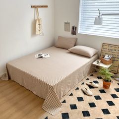 Set Ga Gối Đũi Nhật Japan Cotton Linen tấm trải freesize ( có thể lựa chọn may bọc chun theo tùy chọn ) - MS03