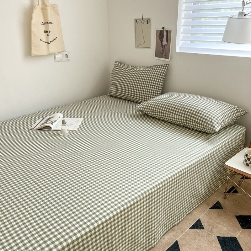 Set Ga Gối Đũi Nhật Japan Cotton Linen tấm trải freesize ( có thể lựa chọn may bọc chun theo tùy chọn ) - MS02