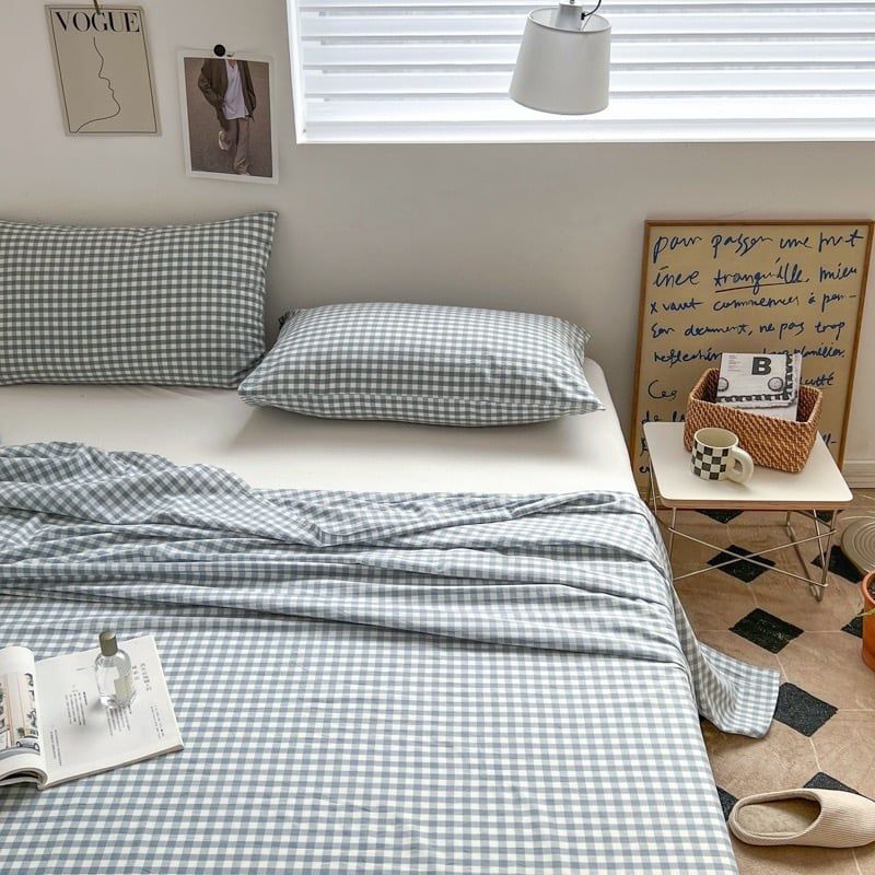 Set Ga Gối Đũi Nhật Japan Cotton Linen tấm trải freesize ( có thể lựa chọn may bọc chun theo tùy chọn ) - MS04